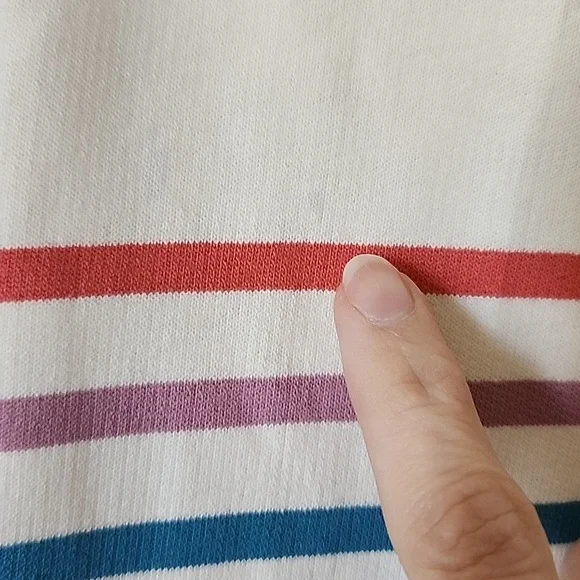 Large LL Bean Striped pullover - Picture 5 of 6